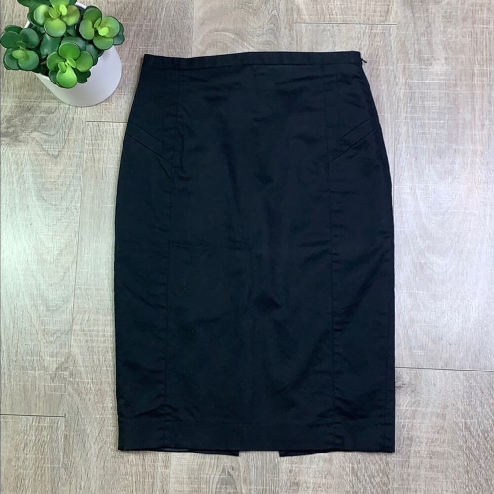 EXPRESS DESIGN STUDIO Women's Black Pencil Skirt with Slit